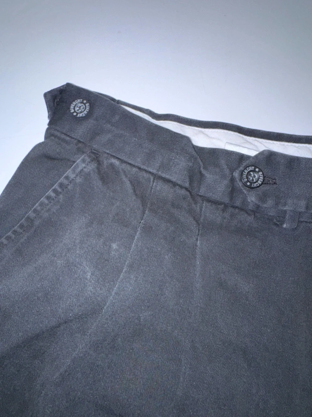 Vintage Givenchy Activewear Black Pleated‎ Shorts with Branded Tag